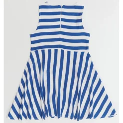 Jurk "Poppy" Blauw/wit -Exporteren Mooie Look Winkel denokids jurk poppy blauw wit 3