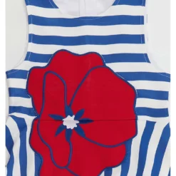 Jurk "Poppy" Blauw/wit -Exporteren Mooie Look Winkel denokids jurk poppy blauw wit 4