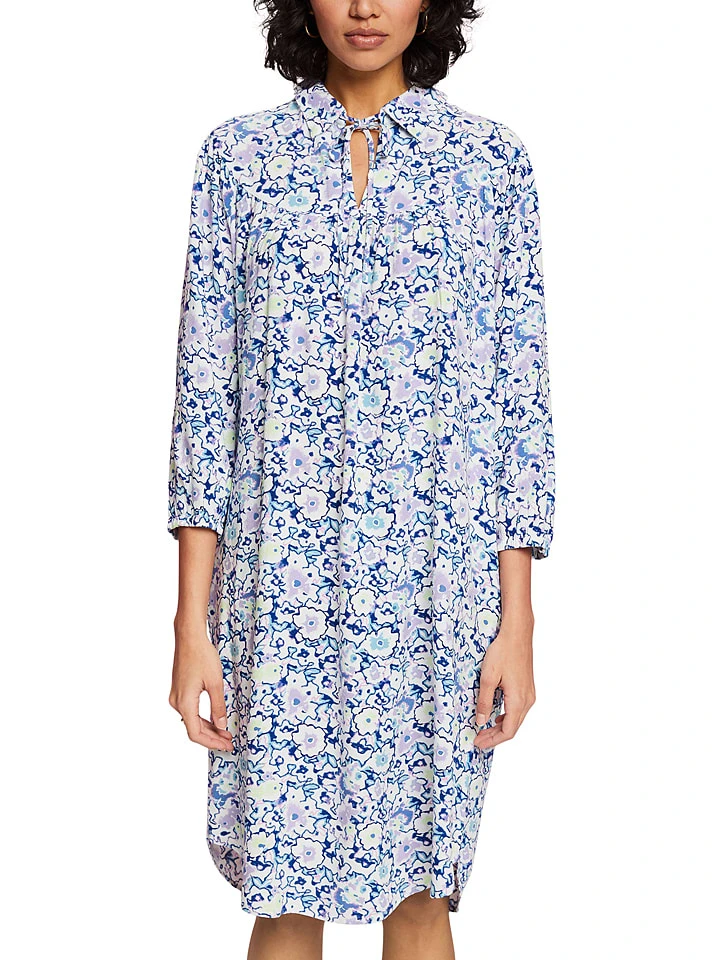 ESPRIT Jurk Wit/blauw 2 ESPRIT Jurk Wit/blauw - Afbeelding 2