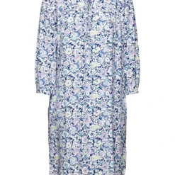 ESPRIT Jurk Wit/blauw