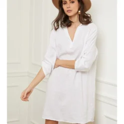 Linnen Jurk "Basta" Wit