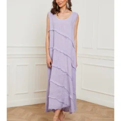 Linnen Jurk "Goship" Paars