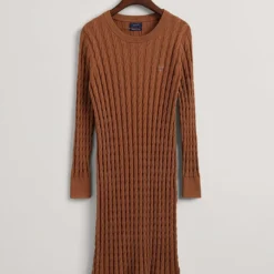Gant Gebreide Jurk Camel