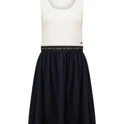 GEOGRAPHICAL NORWAY Jurk "Jodia" Wit/donkerblauw