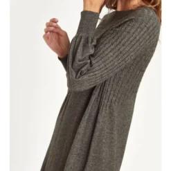 Gebreide Jurk "Camomille" Grijs -Exporteren Mooie Look Winkel gerard pasquier gebreide jurk camomille grijs 2