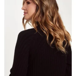 Gebreide Jurk "Colza" Zwart -Exporteren Mooie Look Winkel gerard pasquier gebreide jurk colza zwart 2