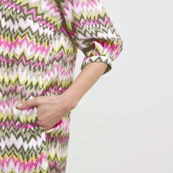 Gerry Weber Jurk Groen/roze -Exporteren Mooie Look Winkel gerry weber jurk groen roze 3