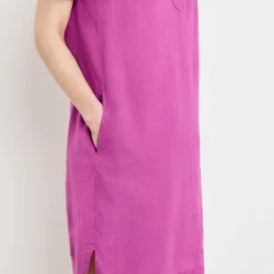 Gerry Weber Linnen Jurk Paars -Exporteren Mooie Look Winkel gerry weber linnen jurk paars 3