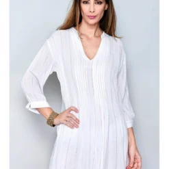 Jurk Wit/meerkleurig