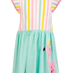 Jurk Turquoise/meerkleurig