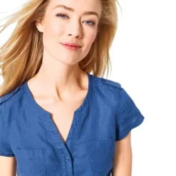 Heine Linnen Jurk Blauw -Exporteren Mooie Look Winkel heine linnen jurk blauw 4