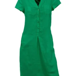 Heine Linnen Jurk Groen