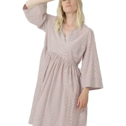 ILSE JACOBSEN Jurk "Alice" Paars/wit -Exporteren Mooie Look Winkel ilse jacobsen jurk alice paars wit 2