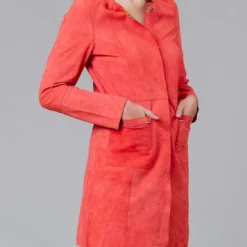 Leren Jurk Oranje -Exporteren Mooie Look Winkel isaco und kawa leren jurk oranje 1