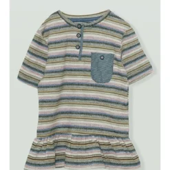 Jurk Grijs/groen/blauw