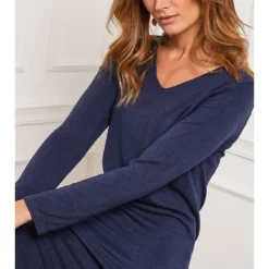 Gebreide Jurk "Dovel" Donkerblauw -Exporteren Mooie Look Winkel josefine gebreide jurk dovel donkerblauw 3