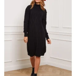 Gebreide Jurk "Felicidad" Zwart