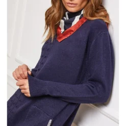 Gebreide Jurk "Goeland" Donkerblauw -Exporteren Mooie Look Winkel josefine gebreide jurk goeland donkerblauw 3