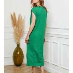 Jurk "Arnes" Groen -Exporteren Mooie Look Winkel josefine jurk arnes groen 3