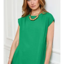 Jurk "Arnes" Groen -Exporteren Mooie Look Winkel josefine jurk arnes groen 4