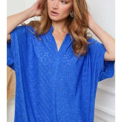 Jurk "Delia" Blauw -Exporteren Mooie Look Winkel josefine jurk delia blauw 3