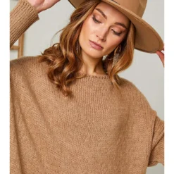 Jurk "Denton" Camel -Exporteren Mooie Look Winkel josefine jurk denton camel 3