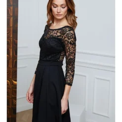 Jurk "Doli" Zwart -Exporteren Mooie Look Winkel josefine jurk doli zwart 2