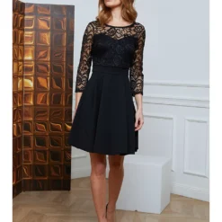 Jurk "Doli" Zwart -Exporteren Mooie Look Winkel josefine jurk doli zwart 4