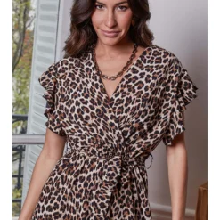 Jurk "Emilienne" Bruin -Exporteren Mooie Look Winkel josefine jurk emilienne bruin 3