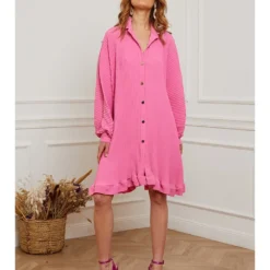 Jurk "Fabiano" Roze -Exporteren Mooie Look Winkel josefine jurk fabiano roze 4