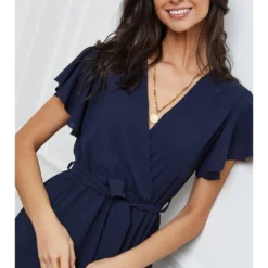 Jurk "Fallone" Donkerblauw -Exporteren Mooie Look Winkel josefine jurk fallone donkerblauw 4