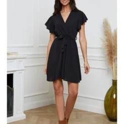 Jurk "Fallone" Zwart