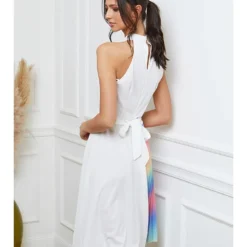 Jurk "Laure" Wit/meerkleurig -Exporteren Mooie Look Winkel josefine jurk laure wit meerkleurig 2