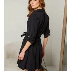 Jurk "Liseron" Zwart -Exporteren Mooie Look Winkel josefine jurk liseron zwart 2