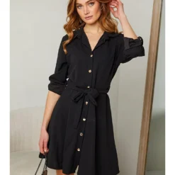 Jurk "Liseron" Zwart