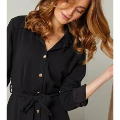 Jurk "Liseron" Zwart -Exporteren Mooie Look Winkel josefine jurk liseron zwart 3