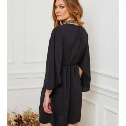 Jurk "Oneo" Zwart -Exporteren Mooie Look Winkel josefine jurk oneo zwart 2