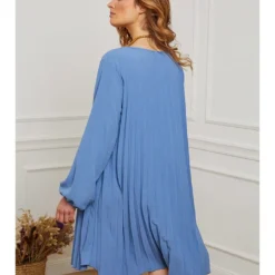 Jurk "Perouse" Blauw -Exporteren Mooie Look Winkel josefine jurk perouse blauw 2