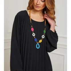 Jurk "Perouse" Zwart -Exporteren Mooie Look Winkel josefine jurk perouse zwart 3