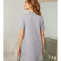 Jurk "Rockford" Grijs -Exporteren Mooie Look Winkel josefine jurk rockford grijs 2