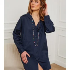 Jurk "Roller" Donkerblauw -Exporteren Mooie Look Winkel josefine jurk roller donkerblauw 2