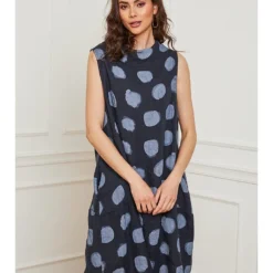 Linnen Jurk "Azura" Donkerblauw