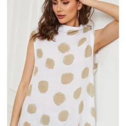 Linnen Jurk "Azura" Wit -Exporteren Mooie Look Winkel josefine linnen jurk azura wit 3