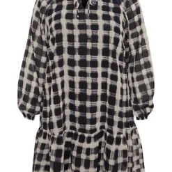 Jurk "Labina" Beige/zwart