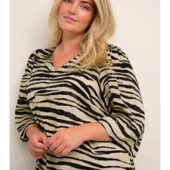 Jurk "Leonia" -Exporteren Mooie Look Winkel kaffe curve jurk leonia 2