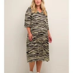 Jurk "Leonia" -Exporteren Mooie Look Winkel kaffe curve jurk leonia 3