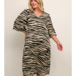 Jurk "Leonia" -Exporteren Mooie Look Winkel kaffe curve jurk leonia 4