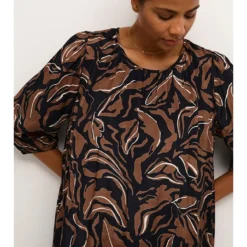 Kaffe Jurk Bruin/zwart -Exporteren Mooie Look Winkel kaffe jurk bruin zwart 2
