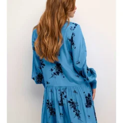 Kaffe Jurk "Gilla" Lichtblauw -Exporteren Mooie Look Winkel kaffe jurk gilla lichtblauw 2