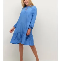 Kaffe Jurk "Silvia" Lichtblauw -Exporteren Mooie Look Winkel kaffe jurk silvia lichtblauw 2